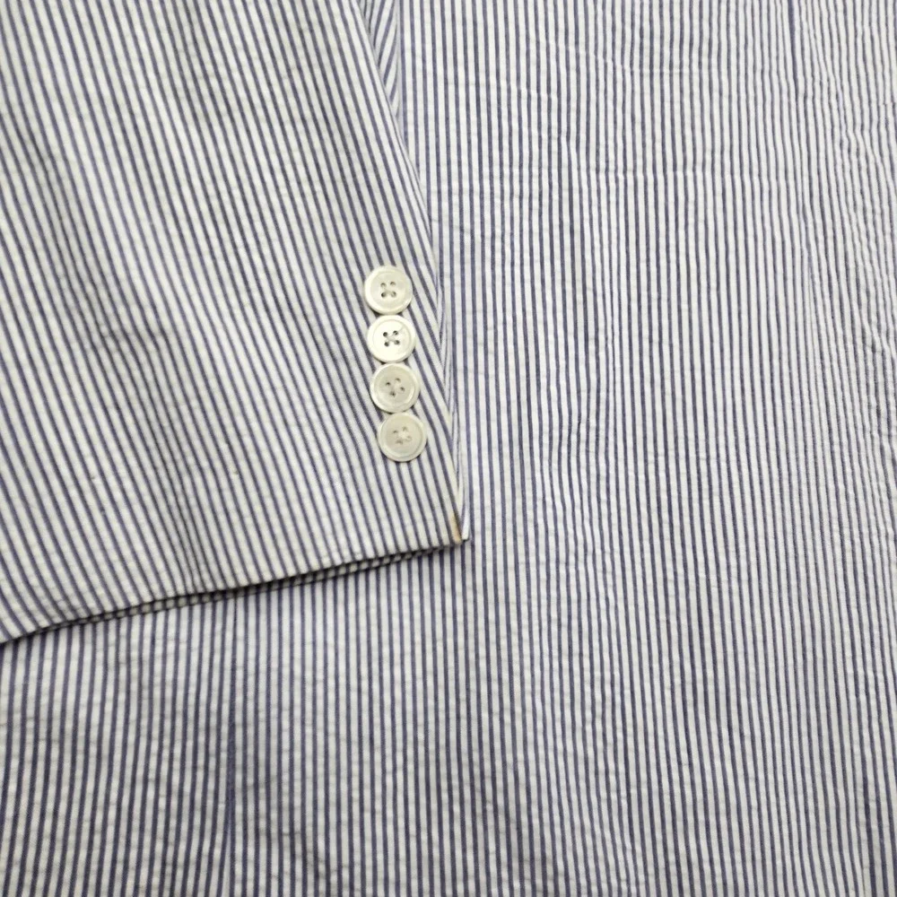 Brooks Brothers 346 Seersucker Blazer Mens 42R Sport Coat Striped Cotton Jacket